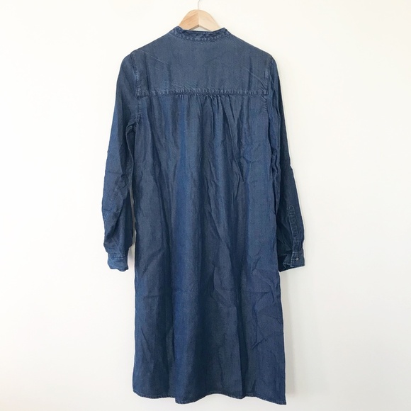 NEW Land's End Denim Midi Tunic Dress Size 8 - Picture 2 of 6
